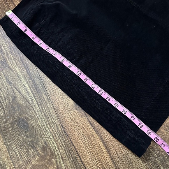 Talbots petite Classic Black corduroy Women's Skirt 8p - Picture 7 of 8